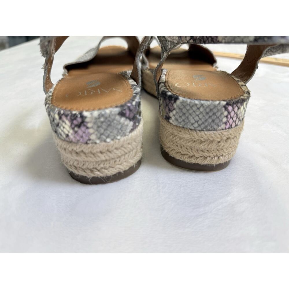 Franco Sarto "Oak" Women’s Sz 7.5 Ocean Wave Espadrille Platform Sandal - Picture 8 of 9